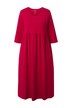 Žerzejové maxi šaty, A střih, kulatý výstřih, 3/4 rukávy, kapsy