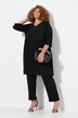 Longshirt, A-Linie, Tunika-Ausschnitt, 3/4-Arm, Taschen