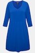 Longshirt, A-form, tunika-udskæring, 3/4-ærmer, lommer