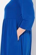 Longshirt, A-form, tunika-udskæring, 3/4-ærmer, lommer