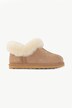 Lammfell-Schuh, Veloursleder, Lammfellfutter