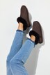 Chaussures en cuir suédé d'agneau, doublure en peau d'agneau