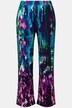 Baggy Straight Leg All-Over Print Elastic Waist Jersey Pants