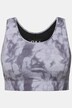 Sports-bustier, softcups, batikktrykk, racerrygg