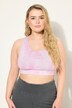 Sports-bustier, softcups, batikktrykk, racerrygg