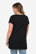 T-skjorte, oversized, hullbroderier, rund hals