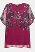Layered Floral Chiffon Blouse