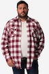 Chemise en flanelle à carreaux John F. Gee, manches longues et col Kent, coupe Modern Fit - jusqu'au 8 XL
