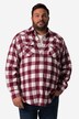 Chemise en flanelle à carreaux John F. Gee, manches longues et col Kent, coupe Modern Fit - jusqu'au 8 XL