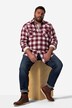 Chemise en flanelle à carreaux John F. Gee, manches longues et col Kent, coupe Modern Fit - jusqu'au 8 XL