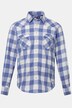 John F. Gee camisa de franela con cuadros, manga larga, cuello kent, Modern Fit, hasta la 8 XL