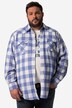 John F. Gee camisa de franela con cuadros, manga larga, cuello kent, Modern Fit, hasta la 8 XL