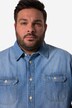 John F. Gee denim-skjorte, lange ærmer, Kent-krave, Modern Fit, op til str. 8 XL