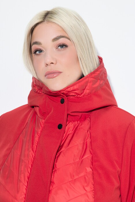 HYPRAR Softshell-Steppjacke, A-Linie, Kapuze, Wetterfunktion