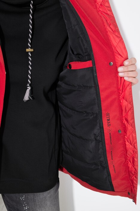 HYPRAR Softshell-Steppjacke, A-Linie, Kapuze, Wetterfunktion