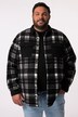 Men+ ternet fleece-overshirt, lange ærmer, Kent-krave, op til str. 8 XL
