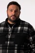 Men+ ternet fleece-overshirt, lange ærmer, Kent-krave, op til str. 8 XL