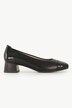 Caprice leren pumps, neus van lakleer, uitwisselbaar voetbed, wijdte H