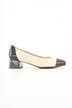 Caprice skinn-pumps, lakkspiss, innleggssåle, bredde H
