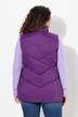 Doorgestikte bodywarmer, opstaande kraag, ritszakken, mouwloos