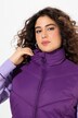 Doorgestikte bodywarmer, opstaande kraag, ritszakken, mouwloos