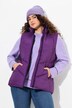 Doorgestikte bodywarmer, opstaande kraag, ritszakken, mouwloos