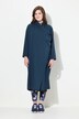 Lang bluse, omslagslook, begerkrage, lange ermer