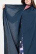 Lang bluse, omslagslook, begerkrage, lange ermer