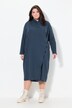 Lang bluse, omslagslook, begerkrage, lange ermer