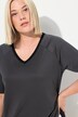 T-shirt de sport, séchage rapide, col en V et manches courtes