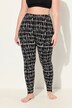 Leggings, grafisk print, slank, elastisk linning