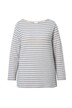 Pruhované tričko, lodičkový výstřih, dlouhé rukávy, biobavlna