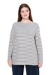Pruhované tričko, lodičkový výstřih, dlouhé rukávy, biobavlna