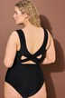 Maillot de bain à décolleté en V, avec bonnets souples et bretelles croisées dans le dos