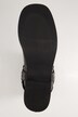 Nahkaiset biker-bootsit, koristesolki, H-lesti