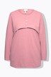 Shirt, gelaagde look, ronde hals, lange mouw, biologische katoen