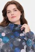 T-shirt long en coton bio, avec manches longues et col montant, ligne en A