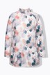 T-shirt long en coton bio, avec manches longues et col montant, ligne en A