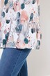 T-shirt long en coton bio, avec manches longues et col montant, ligne en A