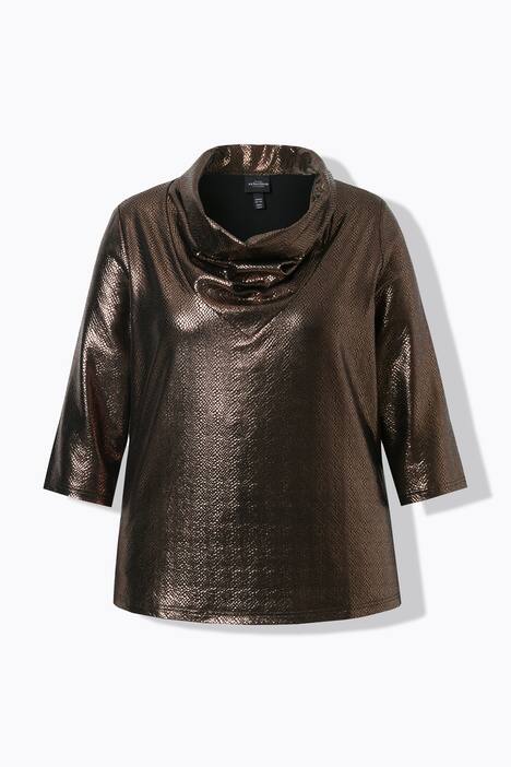 Maglia classica con scollo a goccia e maniche a 3/4