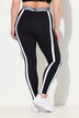 Legging avec poches, taille haute, bandes le long de la jambe, ceinture élastique