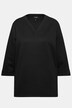 Genser/sweatshirt, struktur, V-hals, 3/4-ermer