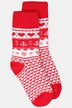 Chaussettes cocooning, motif esprit de Noël, bords-côtes
