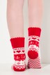 Chaussettes cocooning, motif esprit de Noël, bords-côtes