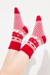 Chaussettes cocooning, motif esprit de Noël, bords-côtes