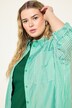 Camisa oversize, rayas, cuello camisero, manga larga