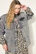 Chemise en jean oversized au look vintage, manches longues