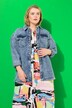 Chemise en jean oversized au look vintage, manches longues