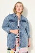 Chemise en jean oversized au look vintage, manches longues