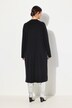 Robe en molleton, modal mélangé, décolleté en V, poches et manches longues